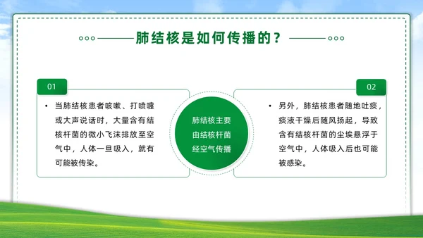 绿色简约世界防治结核病日你我共同努力终结结核流行PPT课件