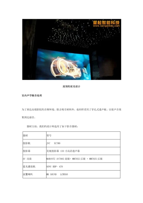 别墅地下室家庭影院的标准设计方案.docx