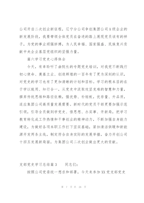 支部党史学习总结【14篇】.docx