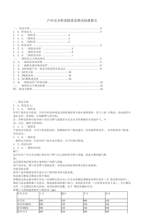 XX燃气有限公司工商业客户安检工作指引