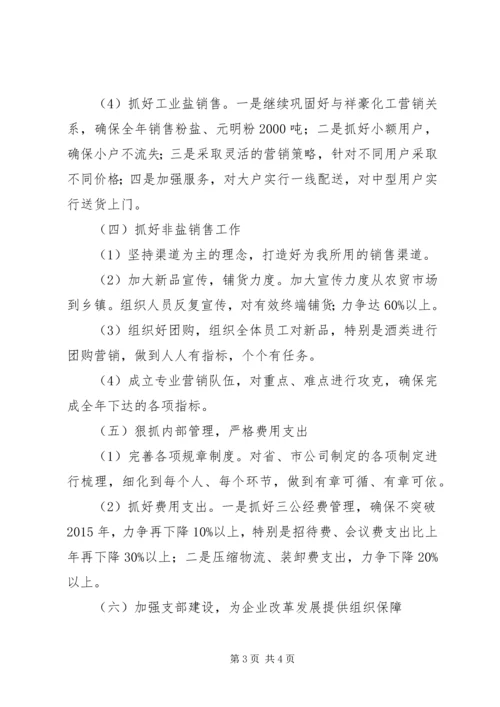 盐务局XX年工作计划.docx