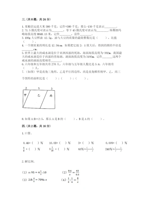 苏教版数学小升初模拟试卷及答案（各地真题）.docx