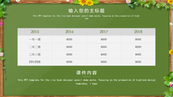 卡通风格说课课件通用PPT模板