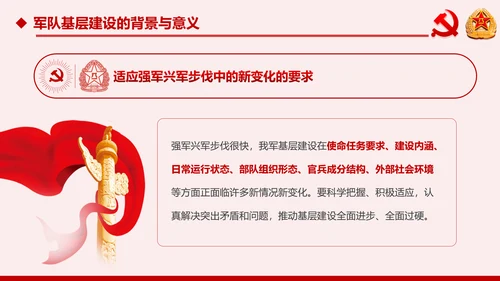 军队基层建设军队部队过硬作风强军兴军PPT
