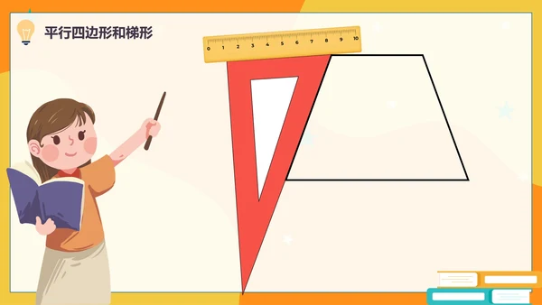 人教版数学四年级平行四边形和梯形课件PPT模板