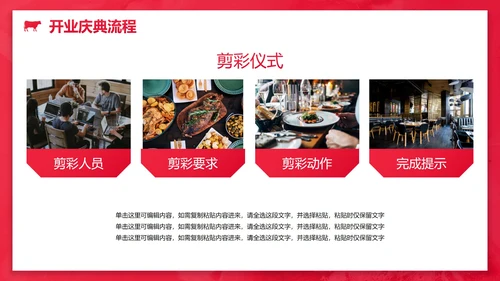 极简高级西餐厅开业庆典策划方案PPT模板