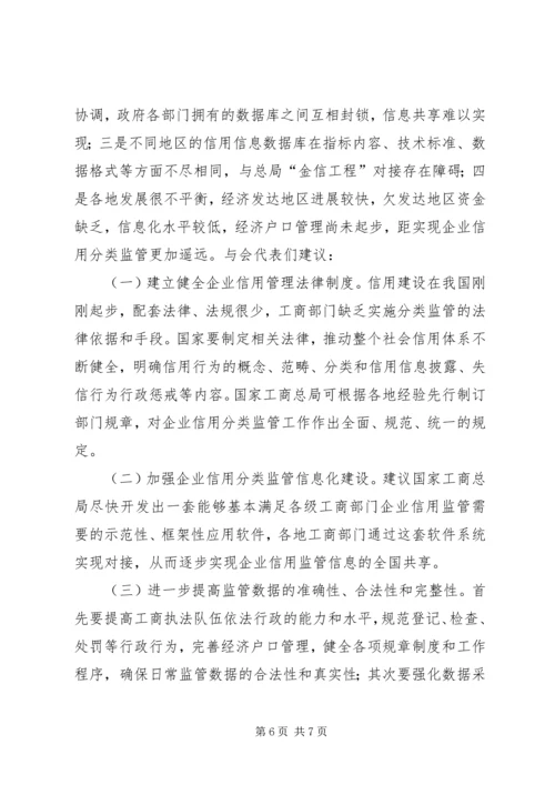 企业信用分类监管研讨会状况综述.docx