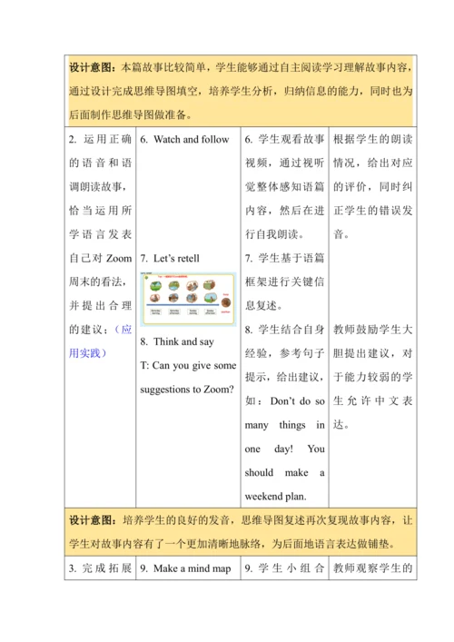 Unit 2 Last weekend 单元整体教学设计（4个课时）