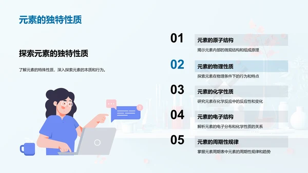 探究化学元素PPT模板