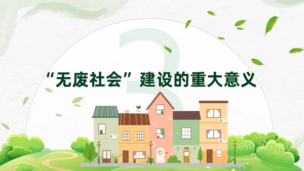 简约插画环保从无废城市走向无废社会课件PPT