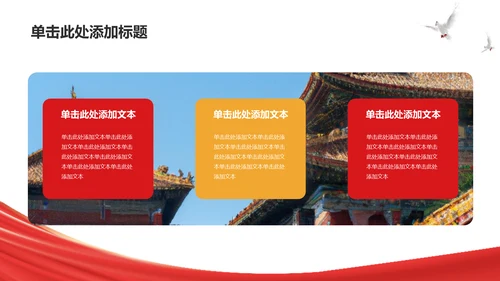 红色简约学习教育PPT模板