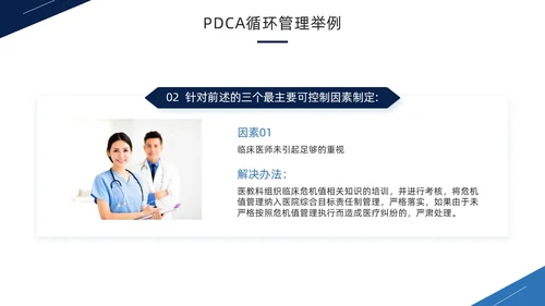 蓝色商务风PDCA循环工作方法培训PPT模板pdca