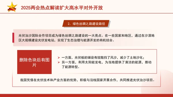 2025两会热点解读扩大高水平对外开放ppt