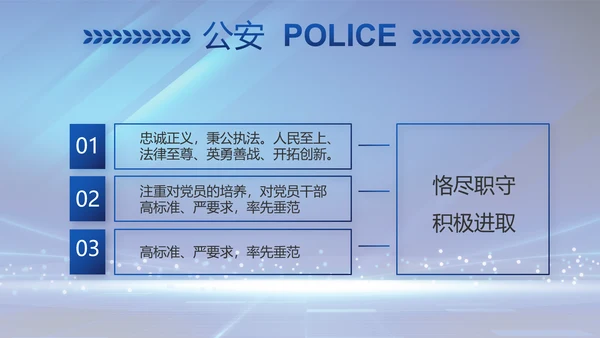 扫黑除恶弘扬正气公安警察动态PPT