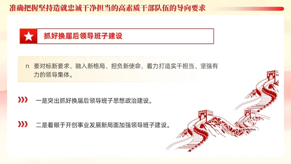 十三个坚持造就忠诚干净担当的高素质干部队伍党课ppt党建