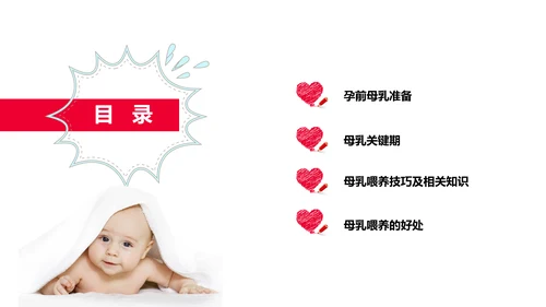 温馨甜蜜母乳喂养知识母婴常识PPT课件