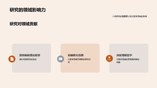 哲学研究新纪元