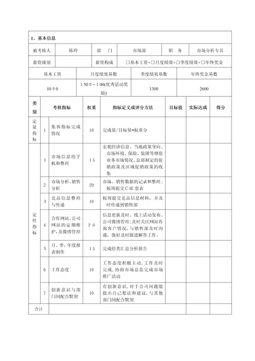 岗位说明书-市场分析专员.docx