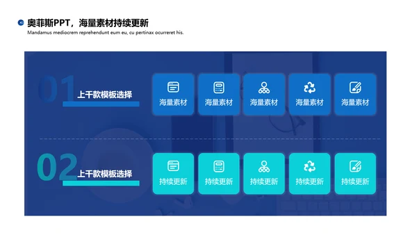 蓝色商务风毕业答辩PPT套装