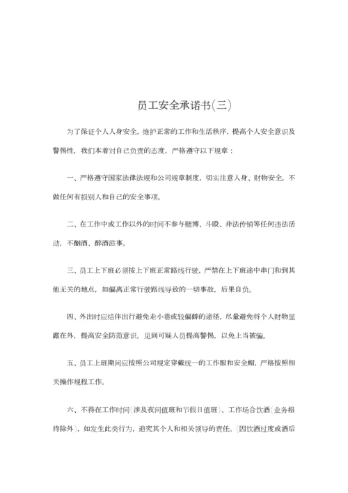员工安全承诺书.docx