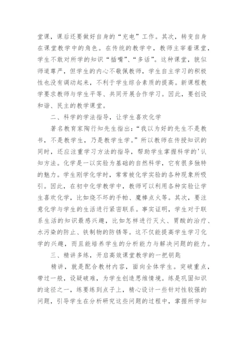 初中化学个人工作总结.docx