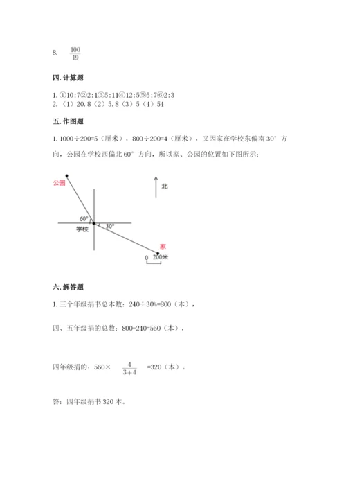 六年级数学上册期末考试卷及参考答案【轻巧夺冠】.docx