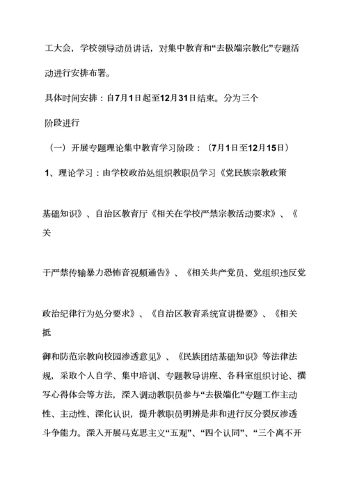 活动专项方案之社区去极端化工作专项方案.docx