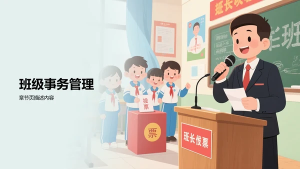 班长竞选个人展示PPT模板