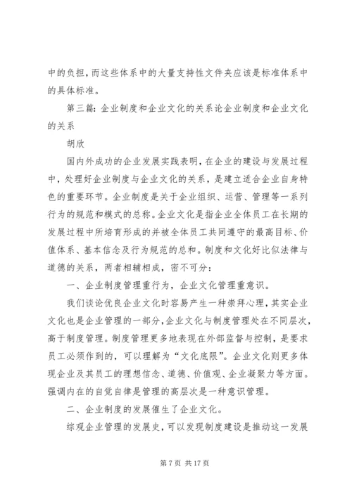 企业制度与质量体系和企业标准的关系.docx