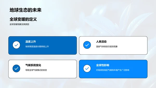 全球变暖对小寒的影响PPT模板