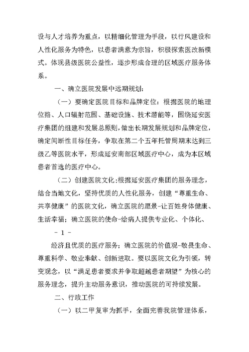 XX医改工作计划
