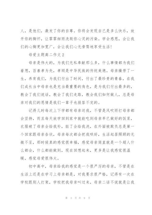 母爱主题高二作文5篇.docx