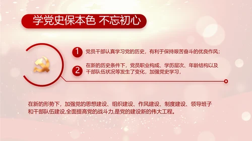 红色革命党支部党史学习活动工作总结动态PPT