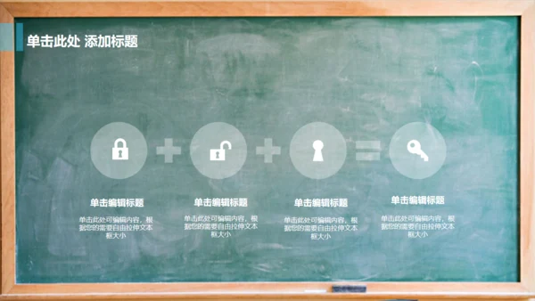 教室黑板学校教学课堂通用PPT课件模板