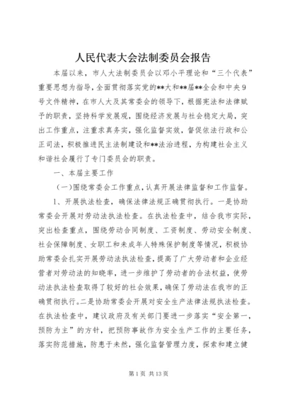 人民代表大会法制委员会报告.docx