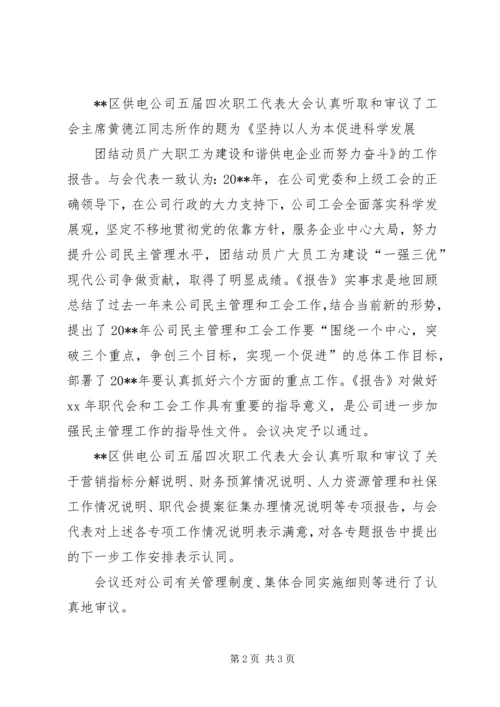 供电公司职工代表大会决议[范文大全] (3).docx