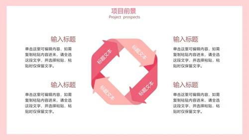 粉色渐变医疗美容项目介绍PPT模板