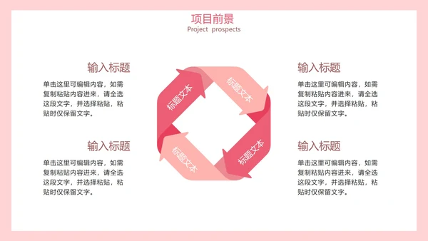 粉色渐变医疗美容项目介绍PPT模板