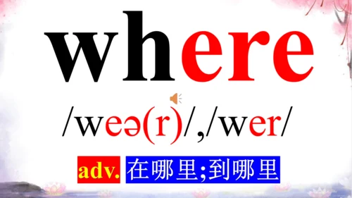 新目标七上Unit 4 Where’s my school bag? 词汇学习课件【 图文+内嵌单词