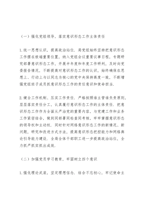 税务局意识形态工作报告.docx