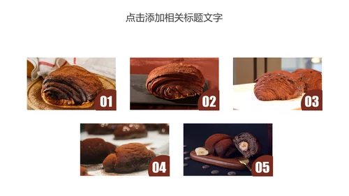美食巧克力脏脏包产品宣传动态PPT