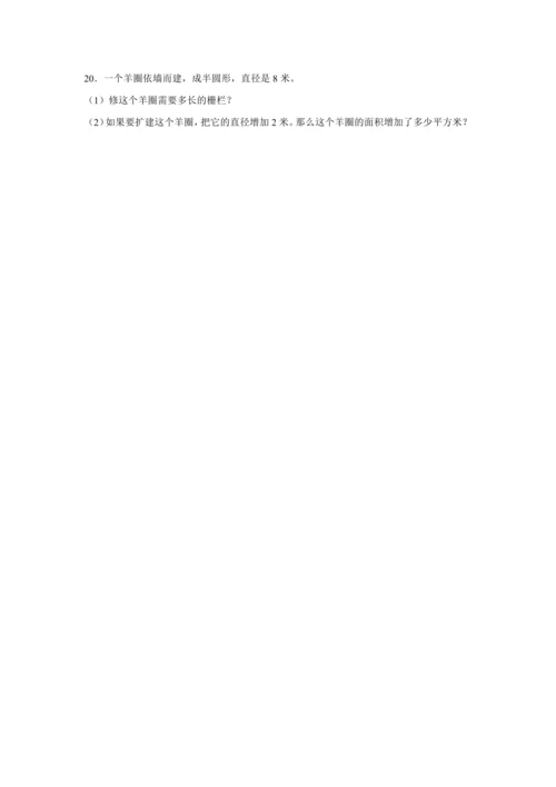 5.3圆的面积（讲义）（知识梳理 专项练习）六年级数学上册人教版