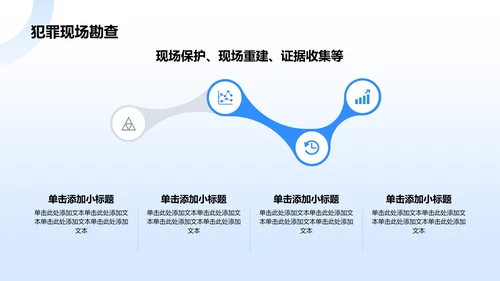 蓝色科技风公安技术类专业PPT模板