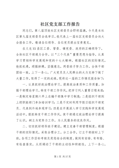 社区党支部工作报告 (2).docx