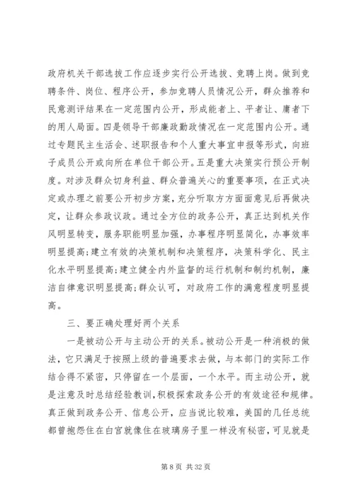 副市长政务公开会议讲话.docx