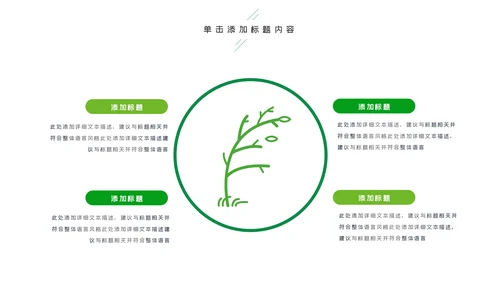 唯美绿色植物发芽植物生长敬畏生命PPT模板