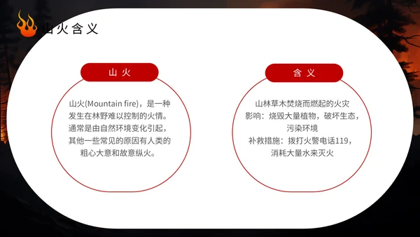预防山火人人有责林火通用PPT模板