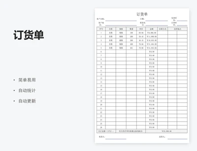 订货单