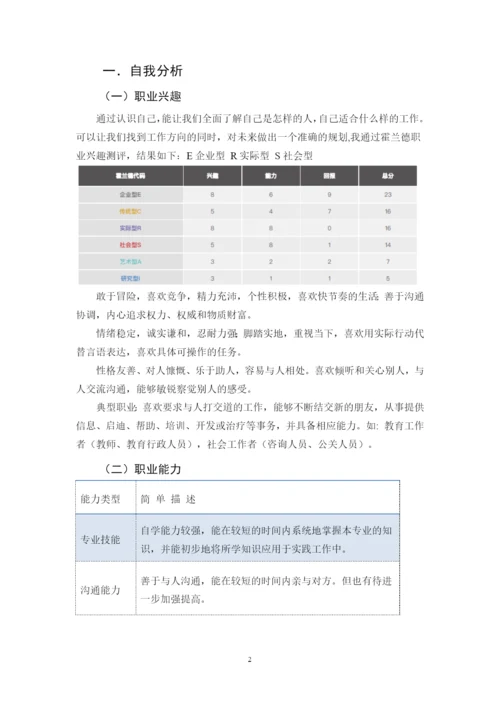 15页6600字审计学专业职业生涯规划.docx
