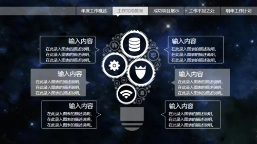 动感星球宇宙星空片头科技公司通用PPT模板